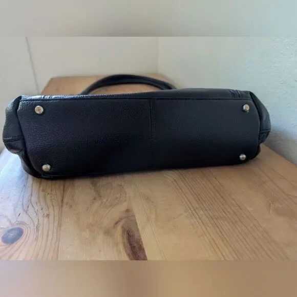 Lodis Black Pebbled Leather Tote Bag - Picture 7 of 9